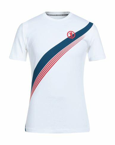 Bikkembergs Man T-shirt White Cotton, Elastane Cover