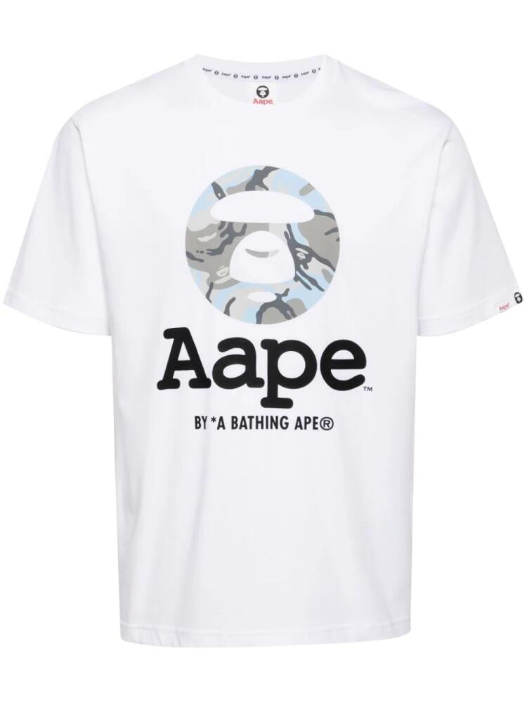 AAPE BY *A BATHING APE® graphic-print cotton T-shirt - White Cover