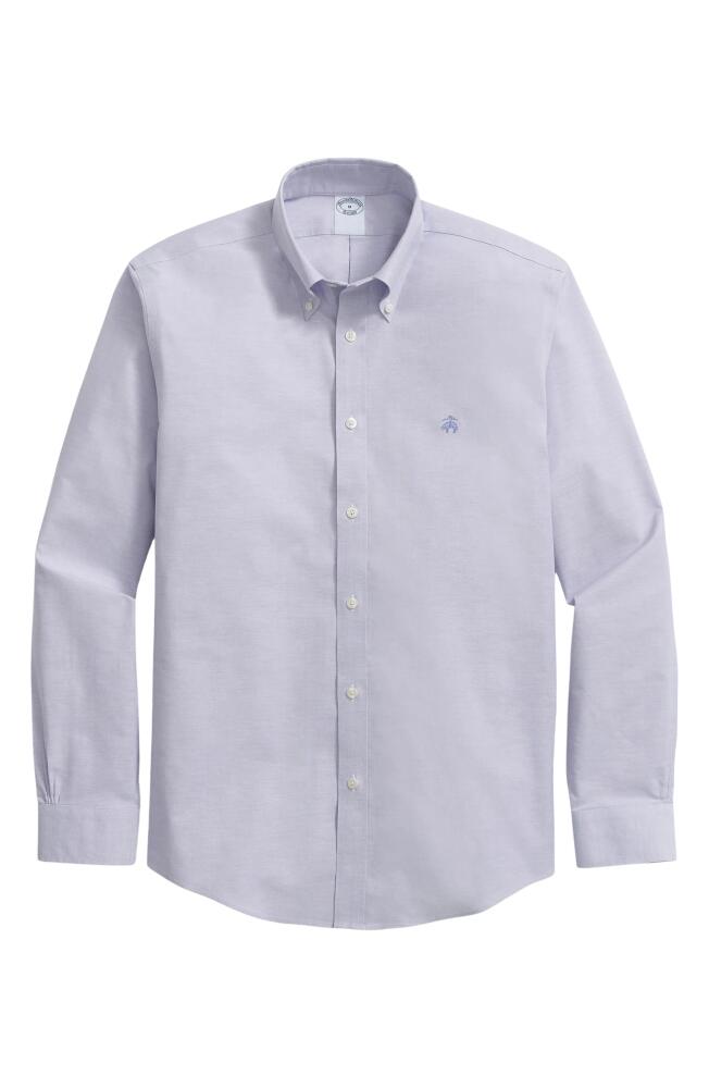 Brooks Brothers Regular Fit Stretch Cotton Button-Down Shirt in Violet Tulip Cover