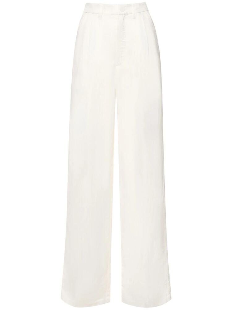 ANINE BING Carrie Linen Blend Straight Pants Cover