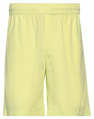 Msgm Man Shorts & Bermuda Shorts Acid green Lyocell, Polyester Cover