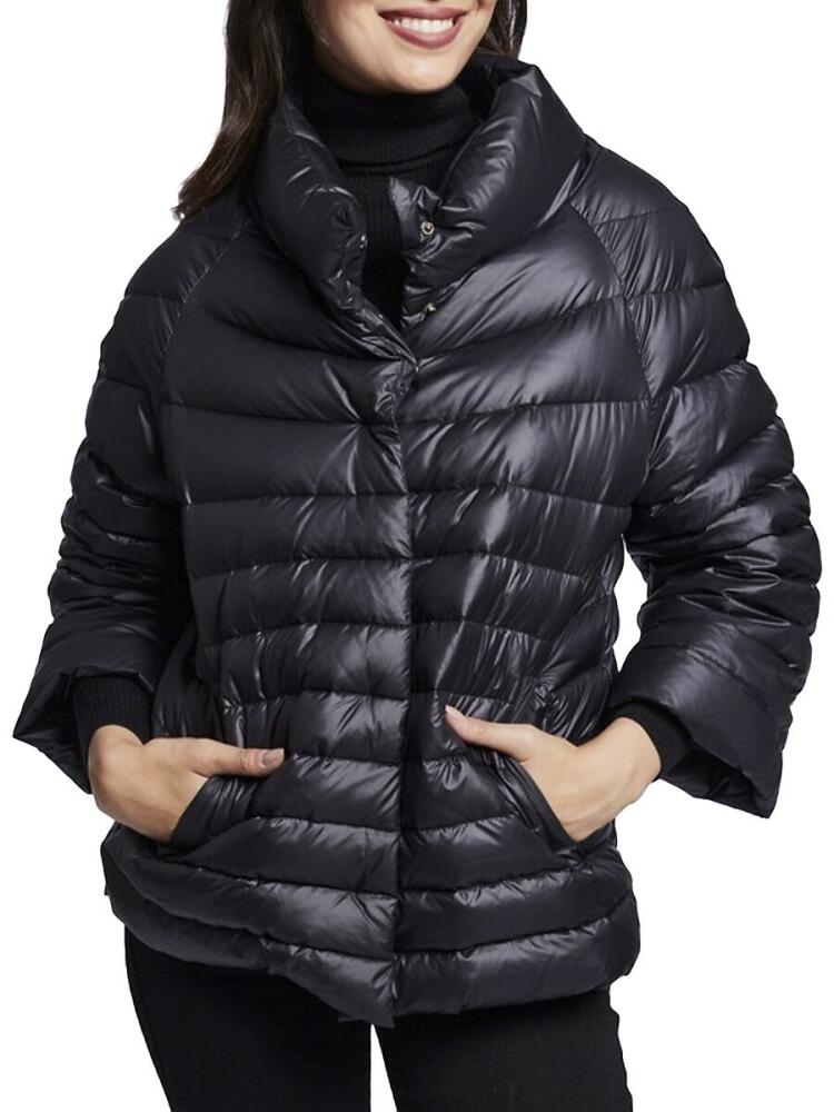 Blue Duck Women's Channel Quilted Down Jacket - Black Cover