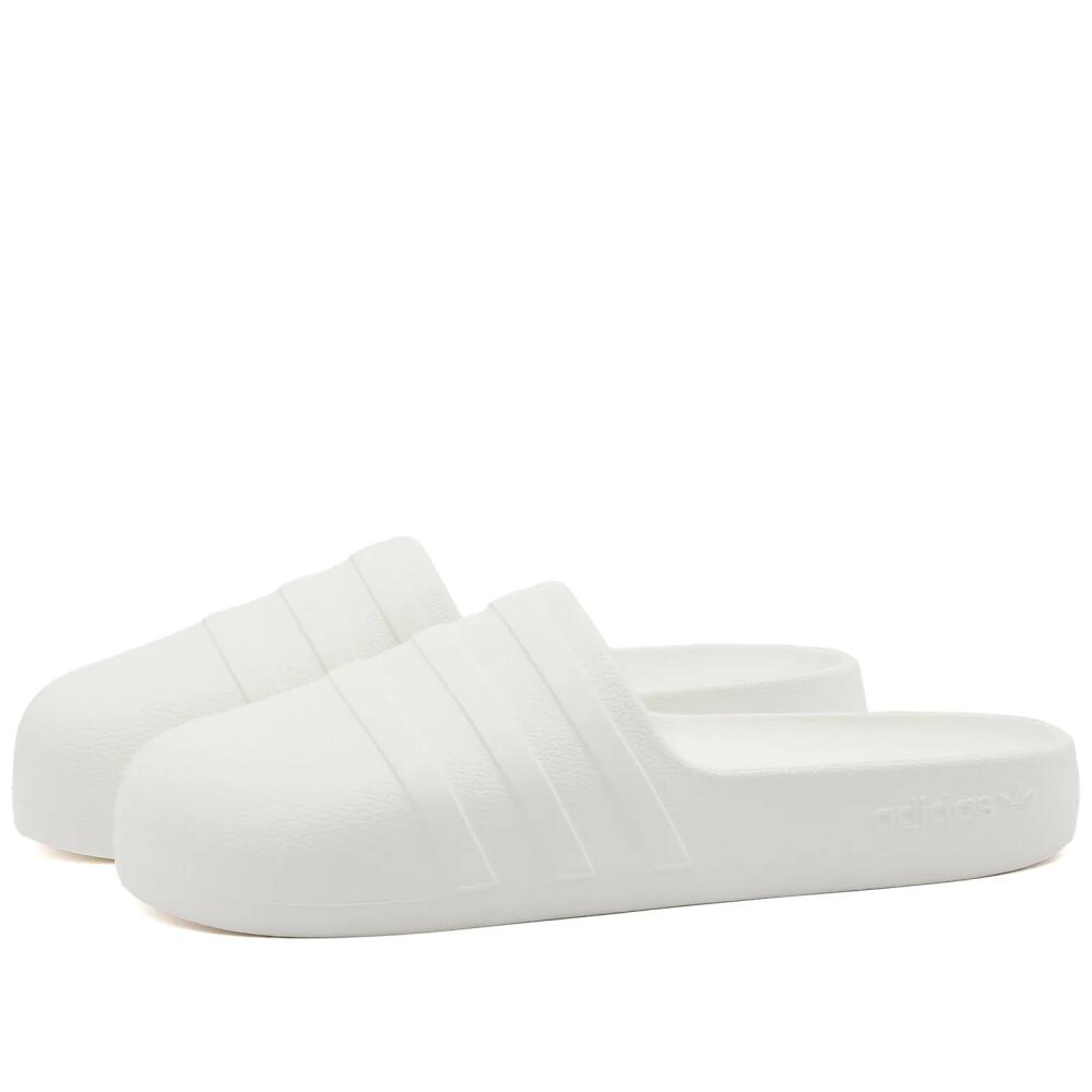 Adidas Men's Adifom Adilette in Off White/Core Black Cover