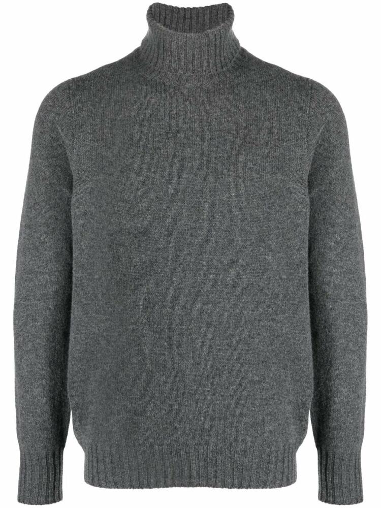 Drumohr roll neck wool jumper - Grey Cover