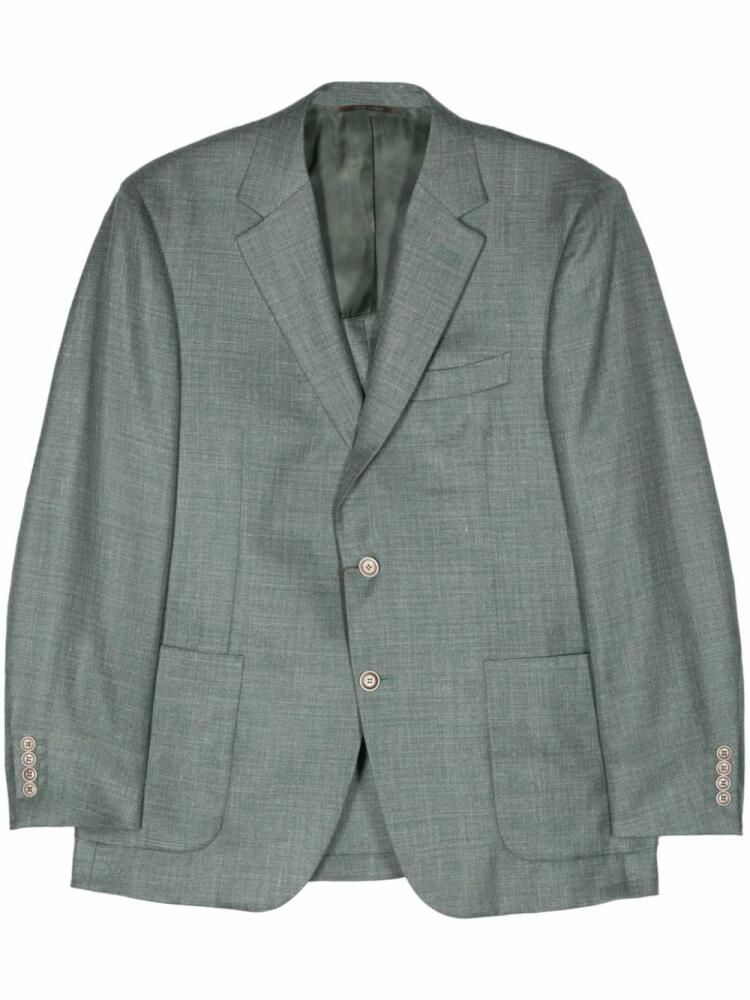 Canali single-breasted blazer - Green Cover