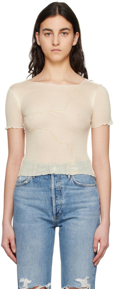 Baserange Off-White Gerrymandered T-Shirt Cover