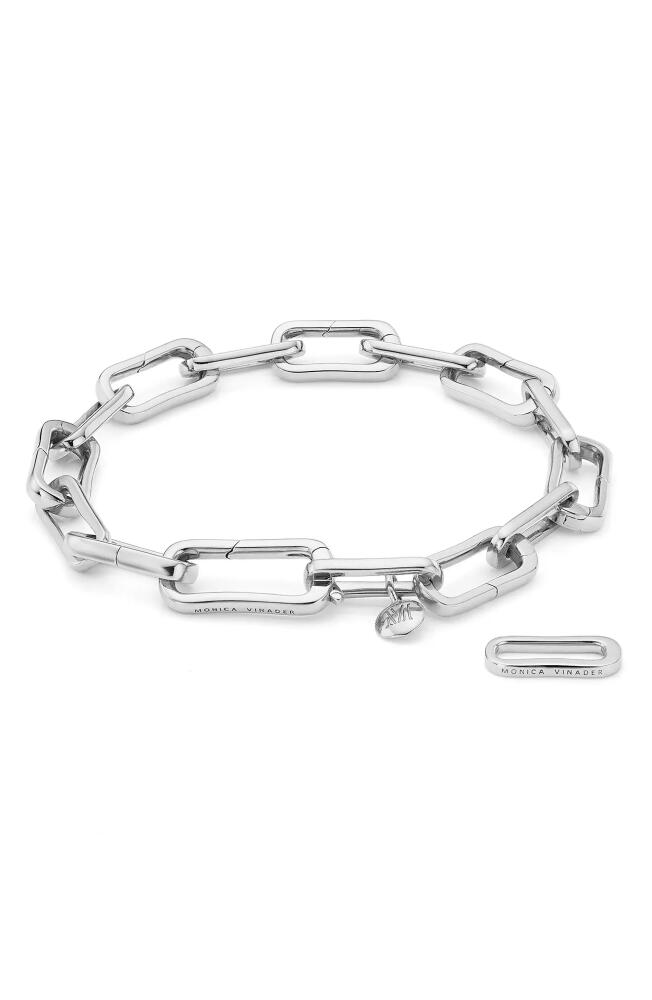 Monica Vinader Alta Capture Charm Bracelet in Silver Cover