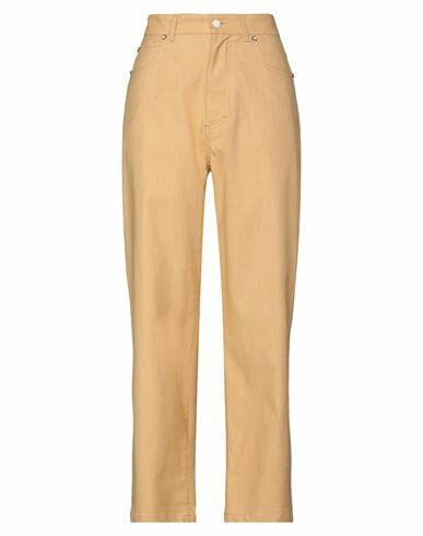 Momoní Woman Pants Sand Polyester, Virgin Wool Cover