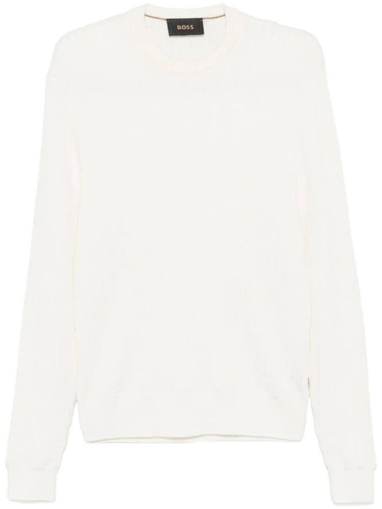 BOSS Eldo sweater - White Cover