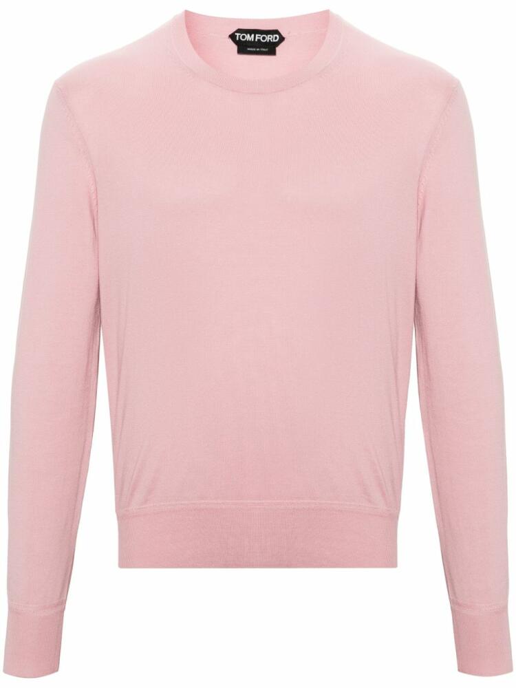 TOM FORD fine-knit cotton jumper - Pink Cover