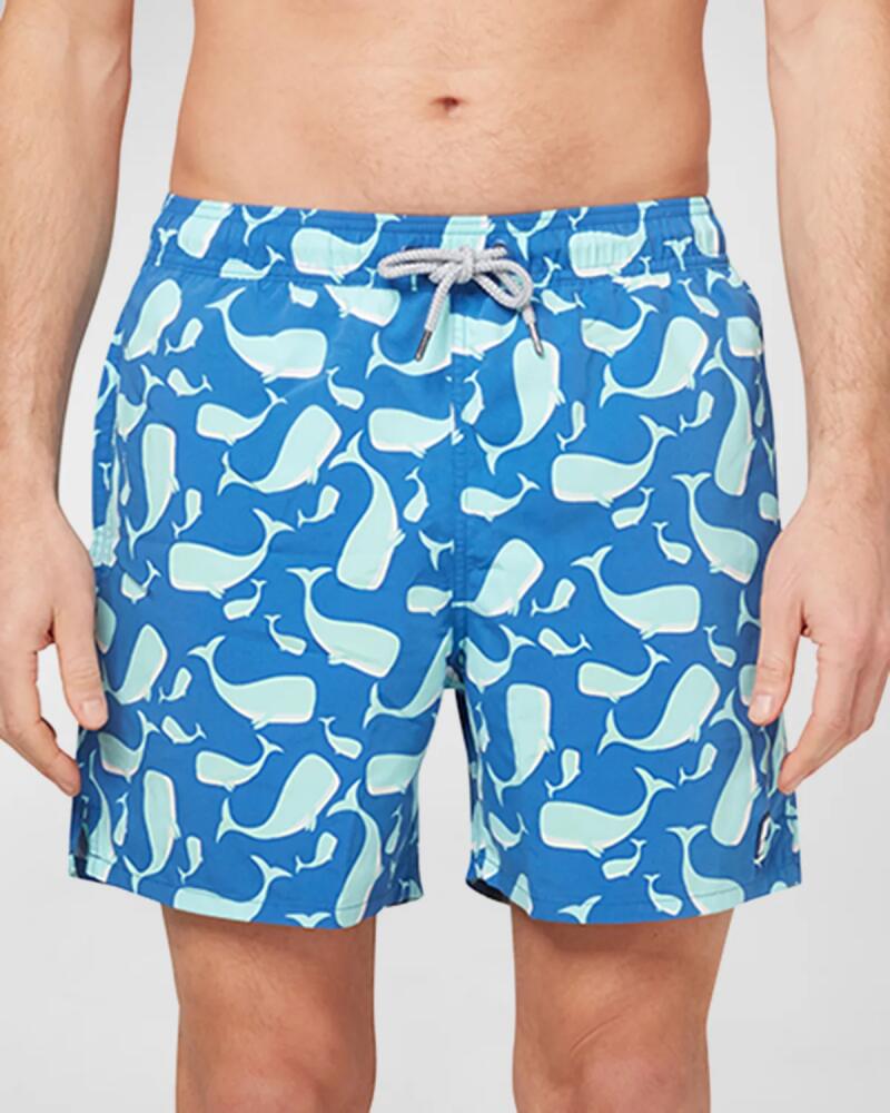 Tom & Teddy Men's Whale-Print Swim Shorts Cover