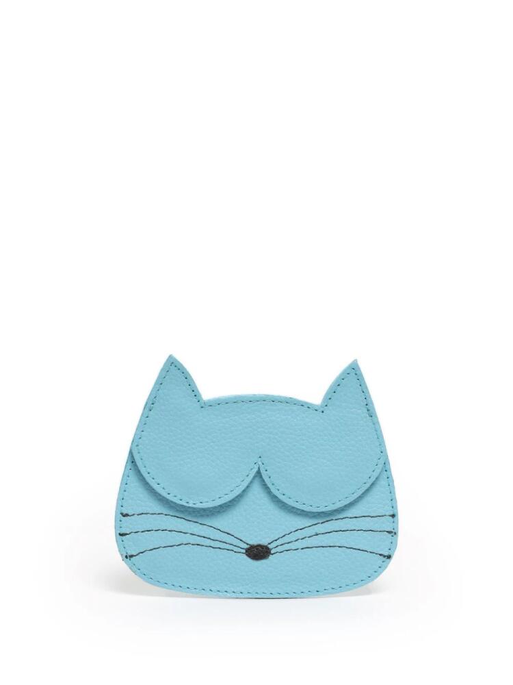 Sarah Chofakian cat-shaped leather wallet - Blue Cover