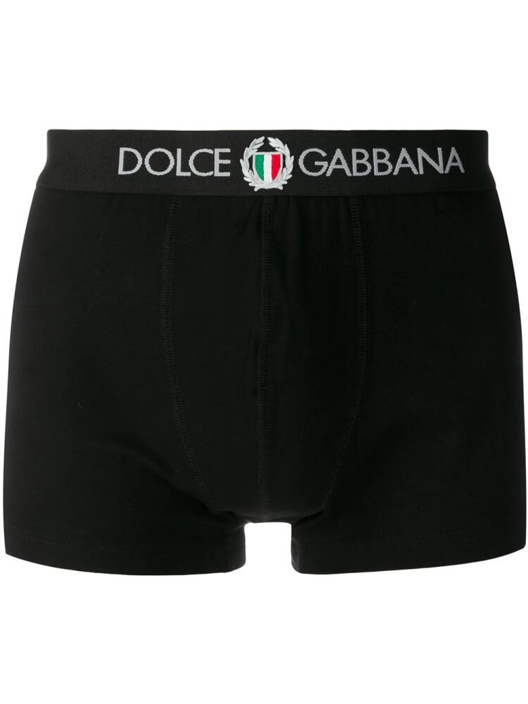 Dolce & Gabbana logo embroidered boxers - Black Cover