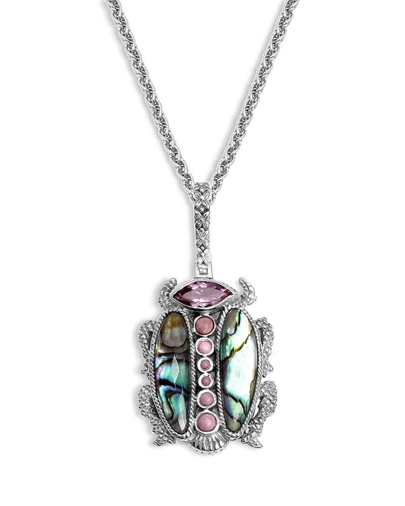 Stephen Dweck Garden of Stephen Mixed Stone Scarab Pendant Necklace, 18 Cover