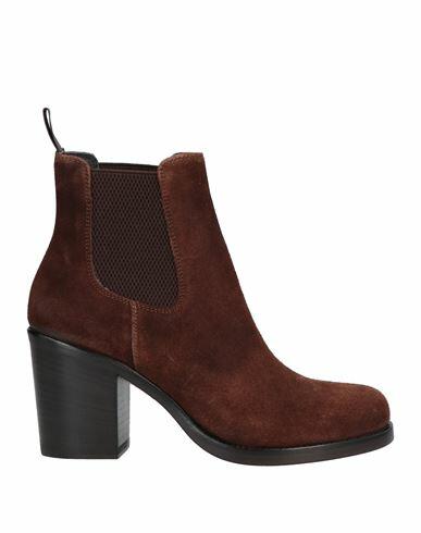 Alberto Fasciani Woman Ankle boots Brown Soft Leather Cover