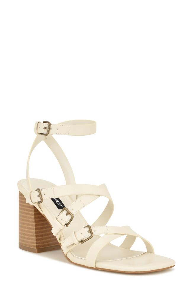 Nine West Karrly Ankle Strap Sandal in Ivory Cover