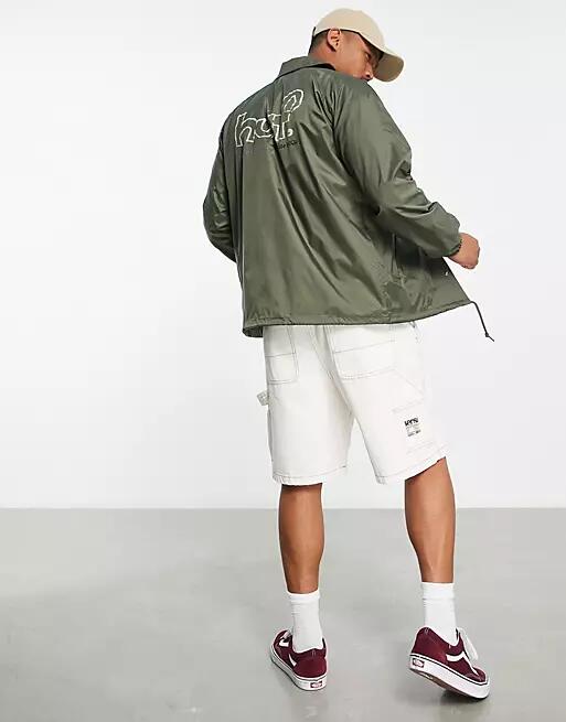 HUF drop out coach jacket in forest green Cover