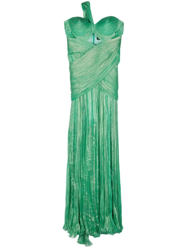 Iris Serban Eva silk maxi dress - Green Cover