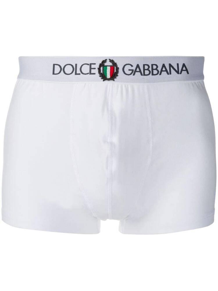 Dolce & Gabbana logo embroidered boxers - White Cover