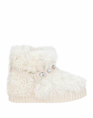 Voile Blanche Woman Ankle boots White Shearling Cover