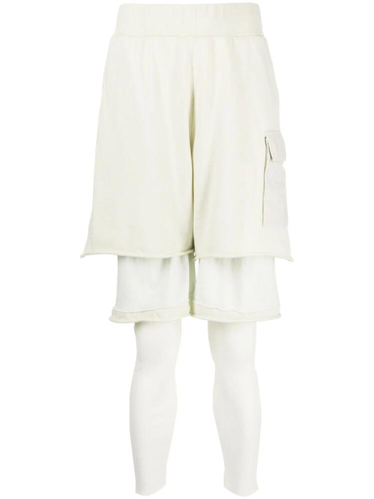 Undercover layered cotton trousers - White Cover