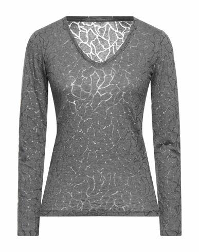 Majestic Filatures Woman Sweater Grey Cotton, Polyamide Cover