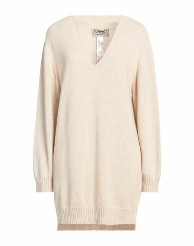 Twinset Woman Sweater Beige Polyamide, Wool, Viscose, Polyester, Cashmere Cover