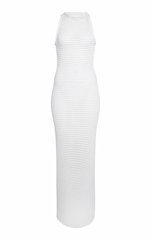 ALAA - Waffle-Knit Maxi Dress - White Cover