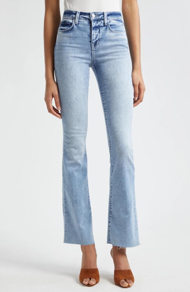 L'AGENCE Ruth Raw Hem Straight Leg Jeans in Loyola Cover