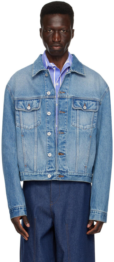 JACQUEMUS Blue Les Sculptures 'La veste de-Nîmes' Denim Jacket Cover