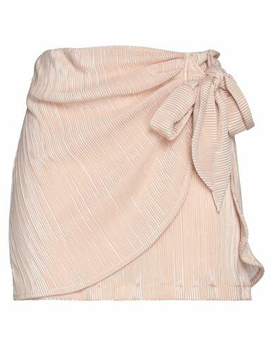 Haveone Woman Mini skirt Beige Polyester Cover