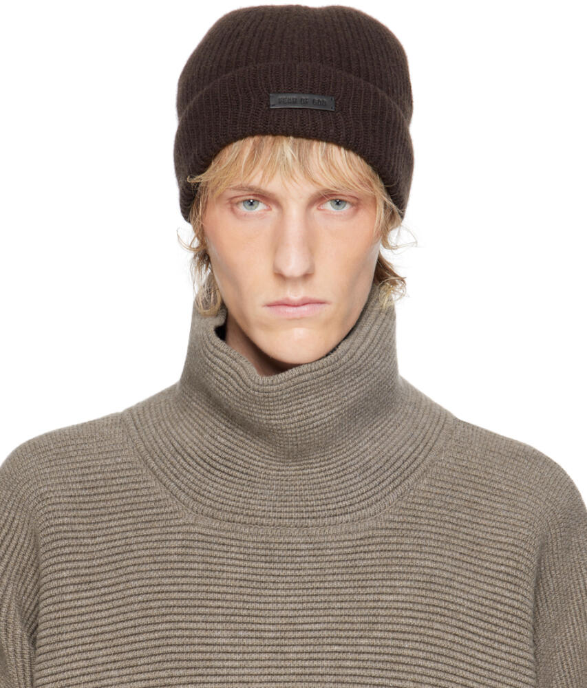 Fear of God Brown Cashmere Beanie Cover