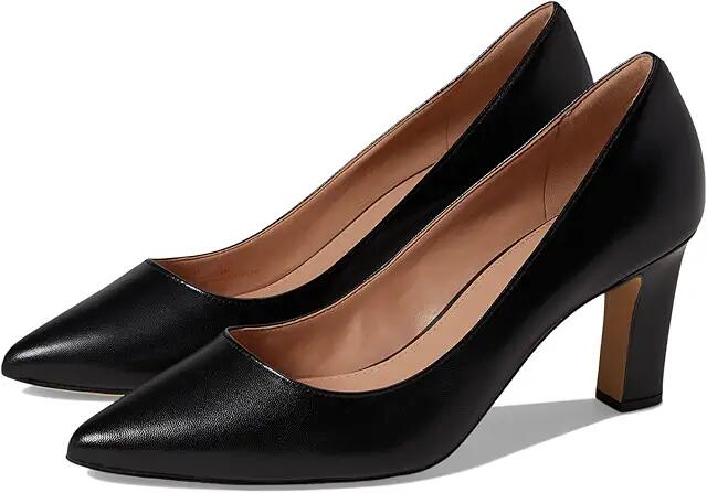 Cole Haan Mylah Heel Pump 75 mm (Black Leather) Women's Shoes Cover