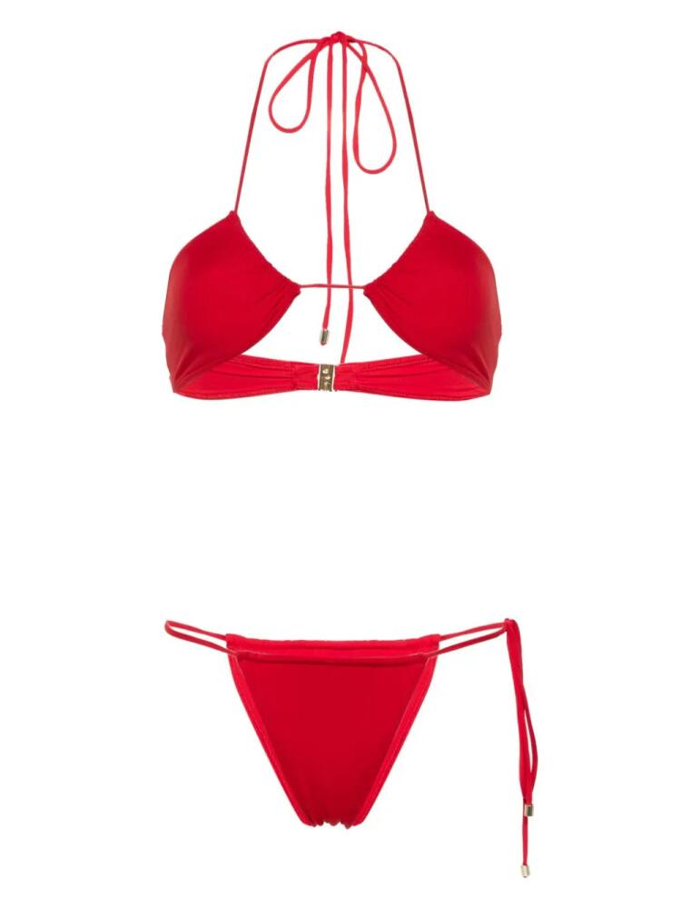 Manokhi halterneck bikini set - Red Cover