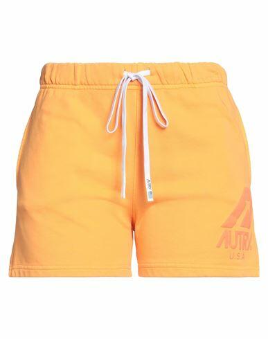 Autry Woman Shorts & Bermuda Shorts Orange Cotton Cover