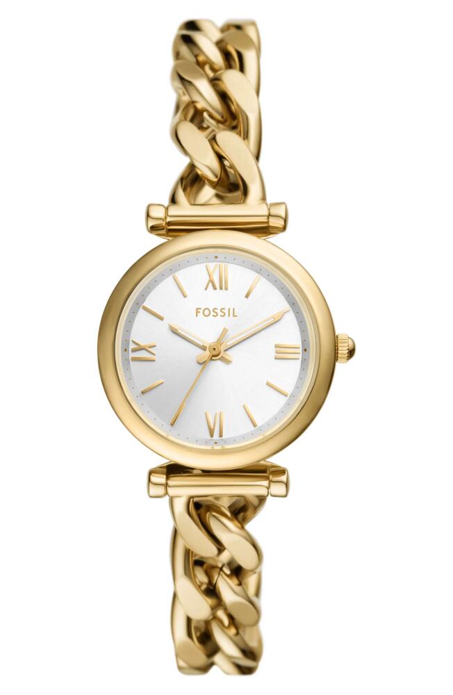 Fossil Carlie Bracelet Watch, 28mm in Gold Cover