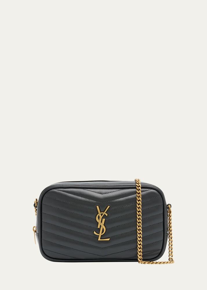 Saint Laurent Lou Mini YSL Camera Bag in Smooth Quilted Leather Cover