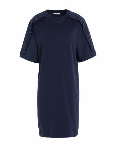 See By Chloé Woman Mini dress Navy blue Cotton Cover