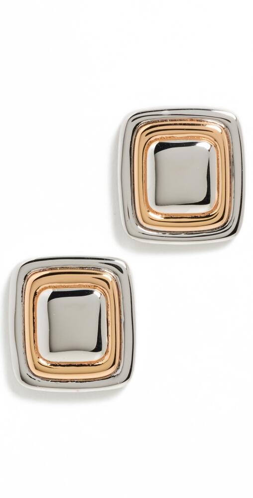 Luv Aj Dalia Two-Tone Studs Silver Cover