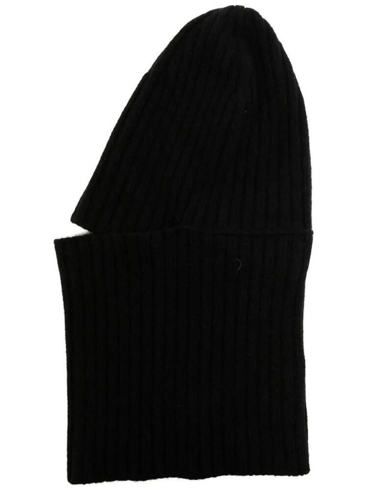 Laneus ribbed-knit wool balaclava - Black Cover