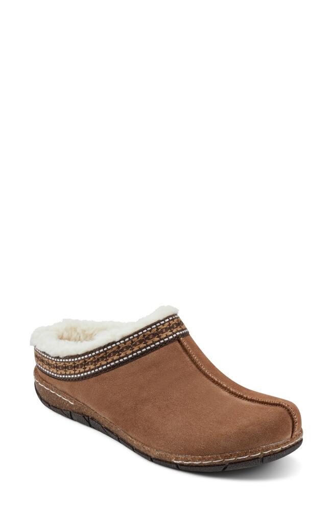 Earth Elya Faux Fur Clog in Tan Cover