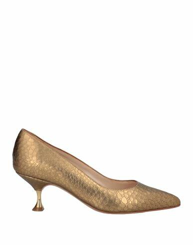 Francesco Sacco Woman Pumps Gold Soft Leather Cover