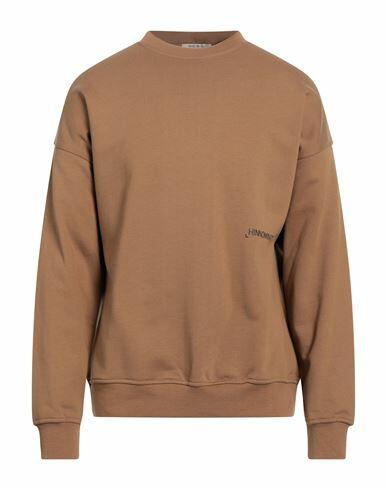 Hinnominate Man Sweatshirt Brown Cotton, Elastane Cover