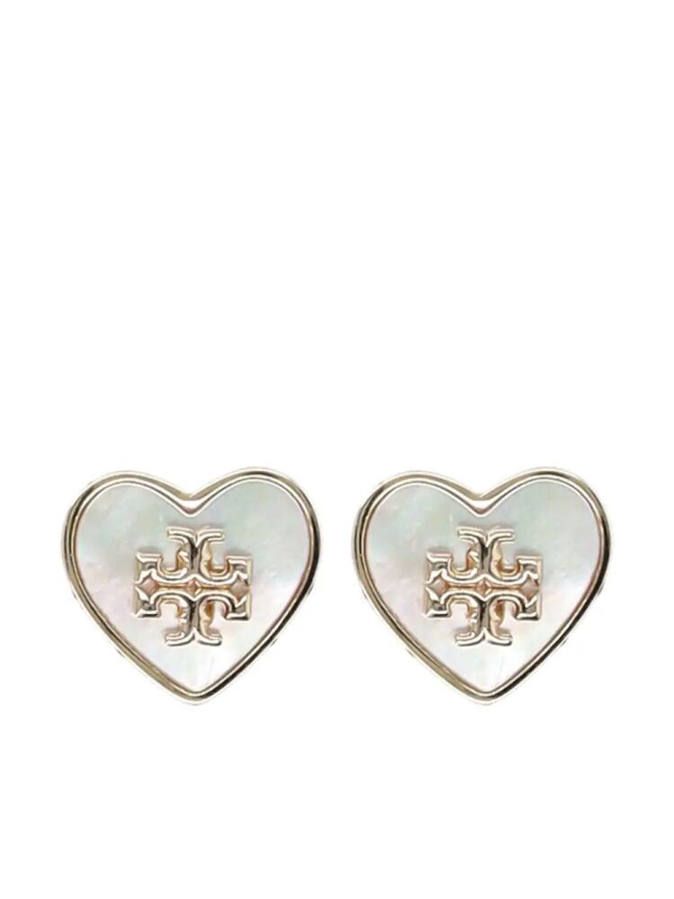 Tory Burch Kira heart stud earrings - Gold Cover