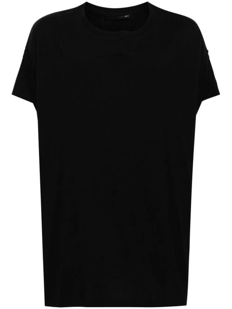 marina yee draped-detail cotton T-shirt - Black Cover