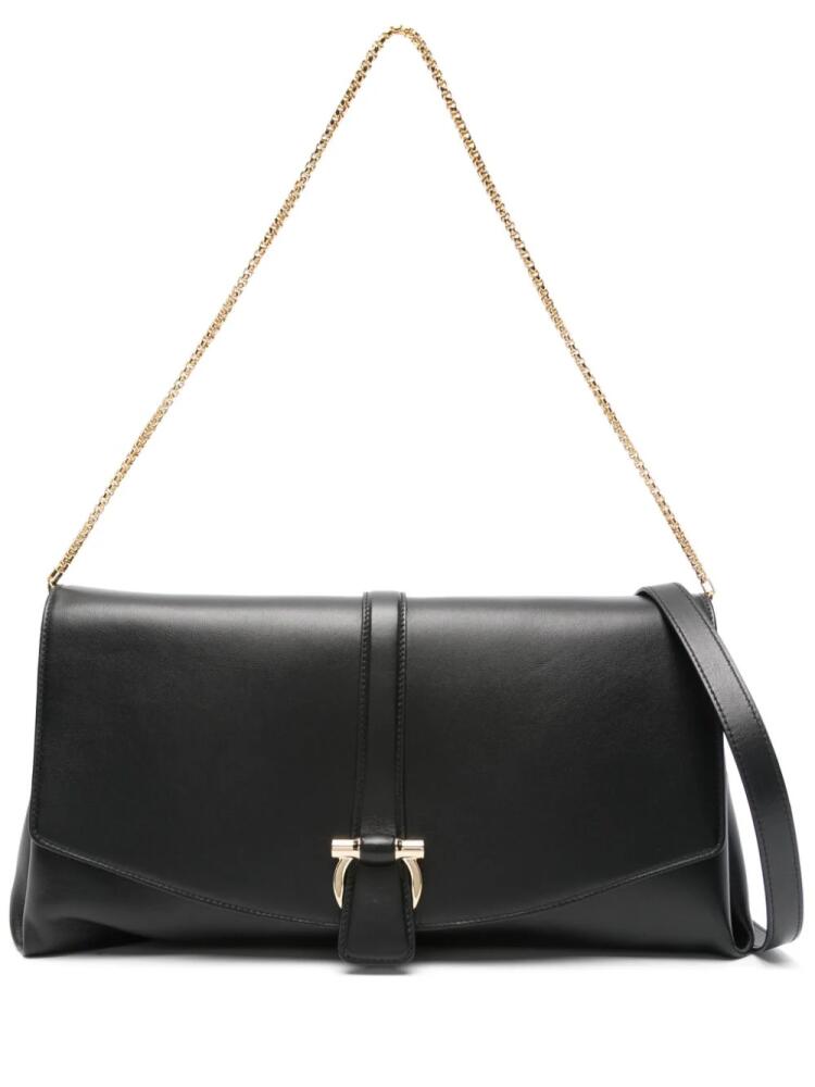 Ferragamo Gancini-buckle shoulder bag - Black Cover