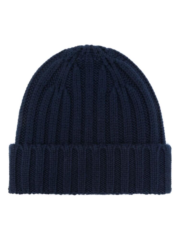 ASPESI virgin wool beanie - Blue Cover