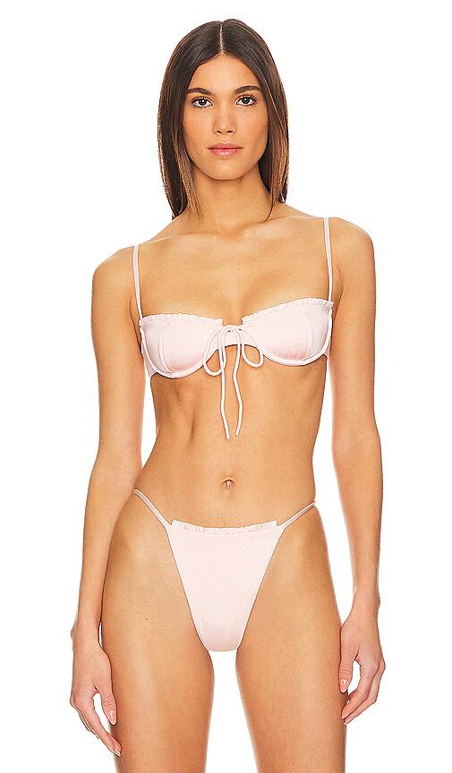 Belle The Label Amour Bikini Top in Pink Cover