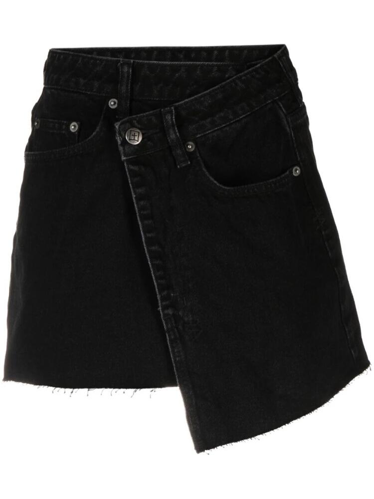 Ksubi asymmetric denim mini skirt - Black Cover