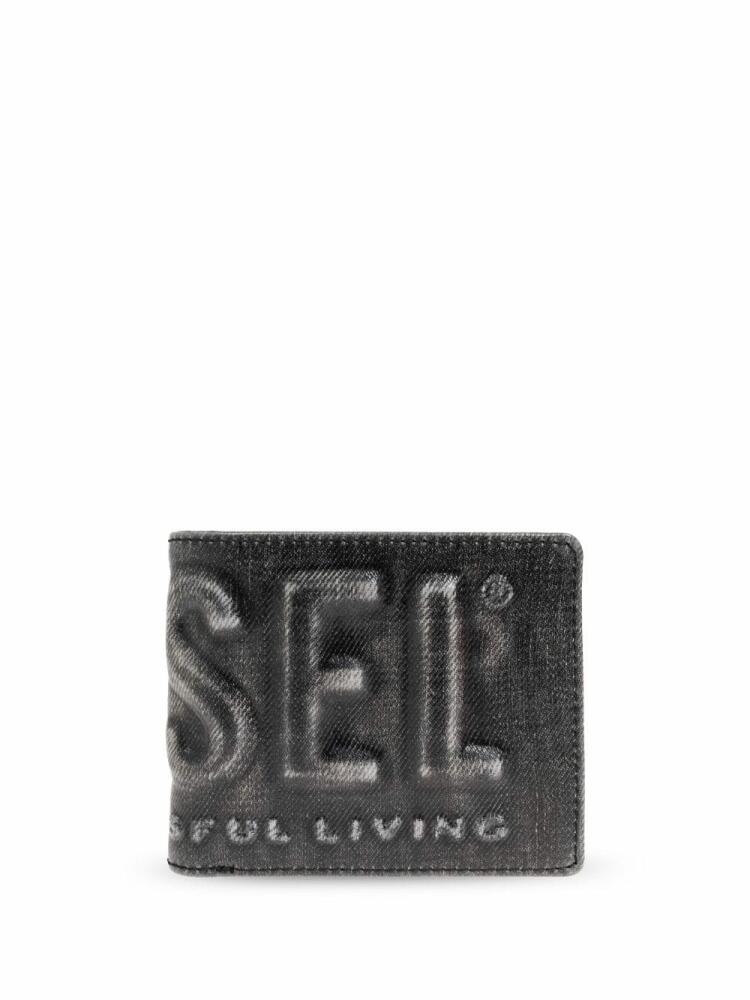 Diesel 3D bi-fold wallet - Black Cover